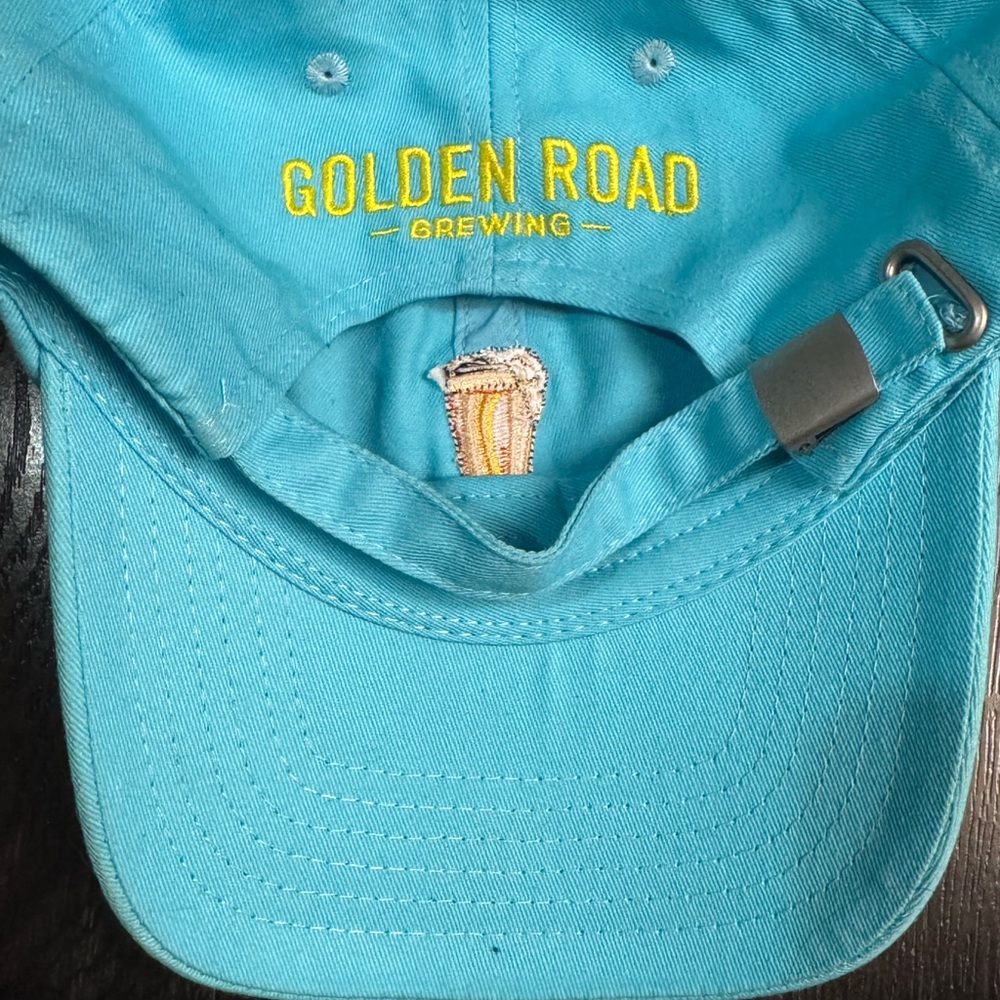 Blue Cap with Beer Glass “Golden Road” Embroidery - Picture 3 of 4